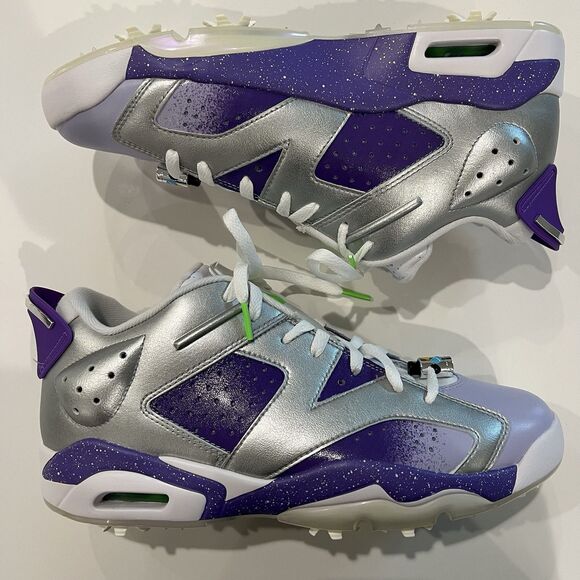 Nike Air Jordan Retro 6 NRG U23 Golf Purple Metallic Silver FD0205-055 Size 9.5 main image 6